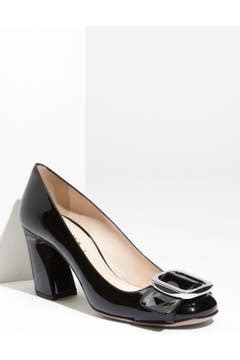 prada pink high heels|prada buckle sculpted heel pump.